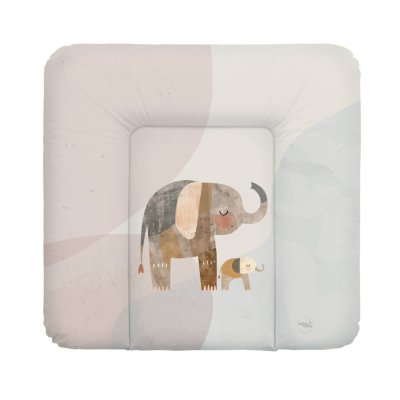 CEBA BABY Wickelauflage weich (75x72) Basic Elephant Family