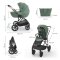KINDERKRAFT Kombikinderwagen 3in1 Prime 3 Dark Green