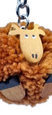 2Kids Toys Holz Schlüsselanhänger Pompon Giraffe