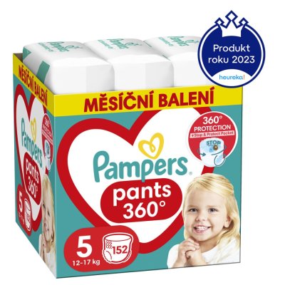 PAMPERS Activ Baby-Dry Pants Einwegwindelhose 5 (12–17 kg) 152 Stück – MONATLICHER VORRAT