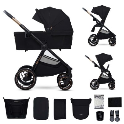 KINDERKRAFT Kombikinderwagen Nea 2 2in1 Midnight Black