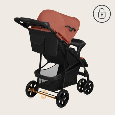LIONELO Carrinho de passeio Emma Plus Coral Pink