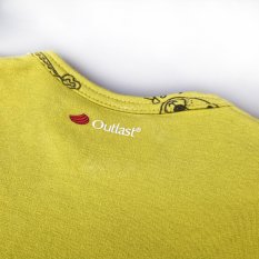 Koszulka ślizg DR obrazek TISK Outlast® - żółtozielony/żółtozielone zwierzątka