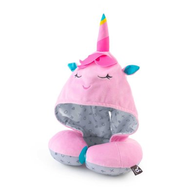 BENBAT Reisekissen mit Kapuze, Einhorn 4 Jahre+