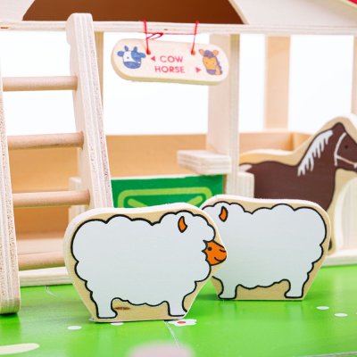 Bigjigs Toys Großer Bauernhof aus Holz