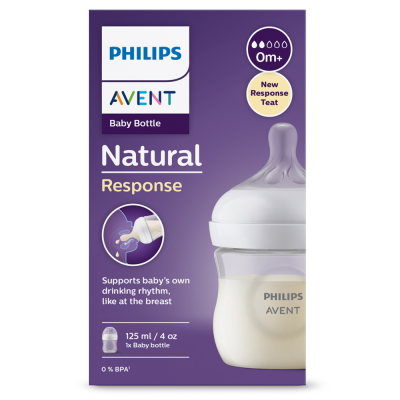 Flacon Philips AVENT Natural Response 125 ml, 0m+