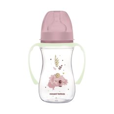 CANPOL BABIES Koliikkia ehkäisevä pullo valokahvoilla EasyStart Sleepy koala 240ml pinkki