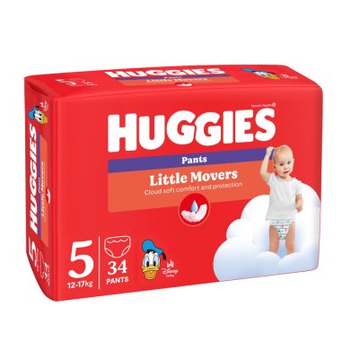 Spodnie HUGGIES® Little Movers 5 (12-17 kg), 34 szt