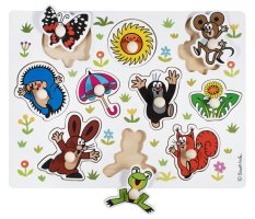 Detoa Puzzle d'encastrement en bois Taupek Grand