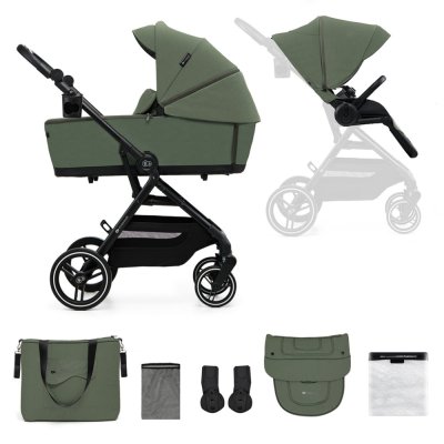 KINDERKRAFT SELECT Kinderwagen kombiniert Yoxi 2in1 Mystic Green