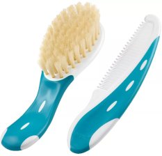 NUK Cepillo + peine para el pelo - azul