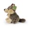 Rappa Pluche wolf zittend 18 cm ECO-FRIENDLY