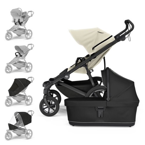 Set cărucior THULE Urban Glide 4 roți bej/negru XL