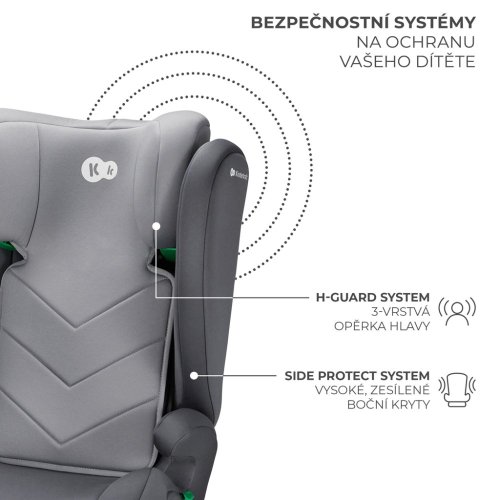 KINDERKRAFT Autostoel i-Spark i-Size 100-150 cm Grijs
