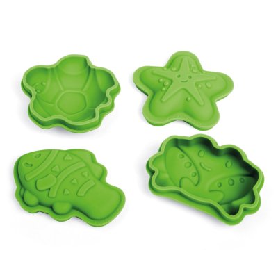 Bigjigs Toys Silikonski modelčki zeleni Meadow