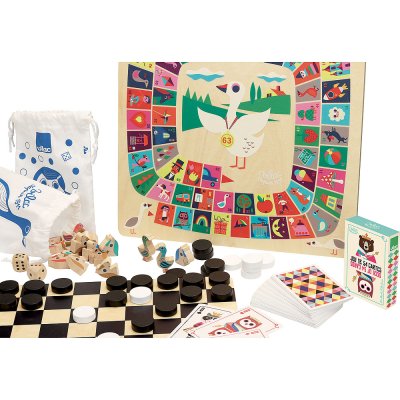 Vilac Traditionelle Sammlung von Tischspielen aus Holz