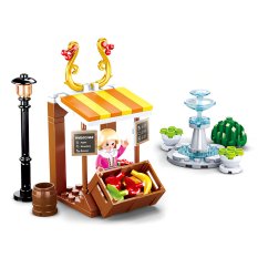 Sluban Girls Dream Village M38-B0870 Vintage Fruktstånd med fontän