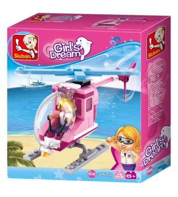Sluban Girls Dream Holidays M38-B0600D Helikopter plażowy