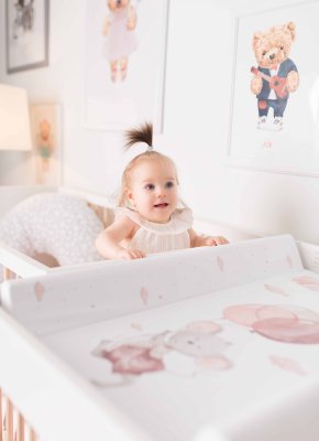 CEBA BABY Podložka přebalovací 2-hranná s pevnou deskou (50x70) Basic Mouse