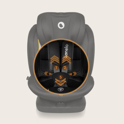 LIONELO Bilbarnstol Bastiaan i-Size (40-150 cm) Black Carbon