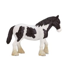 Mojo Caballo Clydesdale negro y blanco