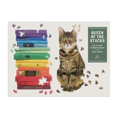 Galison Puzzle szett 2db Queen of the Stacks 650 darabos