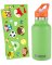SKIP HOP Trinkflasche mit Strohhalm und Aufklebern, Edelstahl, grün, 380 ml, 4 Jahre+