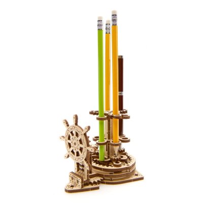Ugears Puzzle 3D de madera mecánico Organizador de escritorio