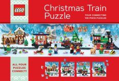 Chronicle Books Puzzle LEGO® Weihnachts-Puzzle-Zug 4x100 Teile