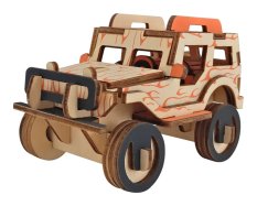 Woodcraft Drewniane puzzle 3D Jeep