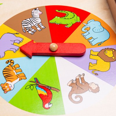 Bigjigs Toys Roulette mit Tieren