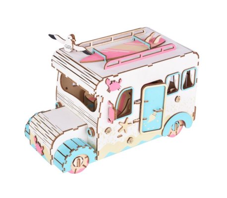 Woodcraft Puzzle 3D de Madeira Autocaravana