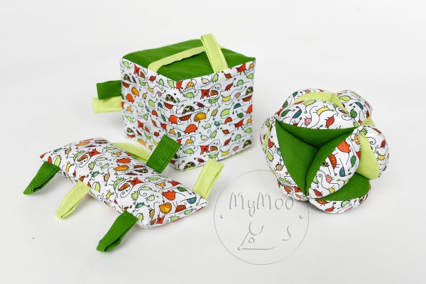 MyMoo Cubo sensoriale Busy cube - Crazy dino