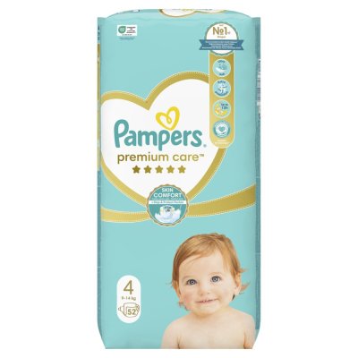 PAMPERS Premium Care Wegwerfwindeln 4 (9-14 kg) 52 Stk