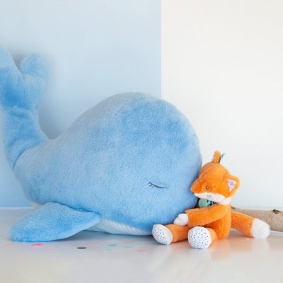 Doudou Plüss kék bálna 60 cm