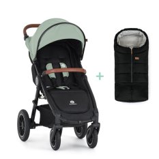 PETITE&MARS Kočárek sportovní Street2 Air Oak Iron Green + PETITE&MARS fusak Jibot
