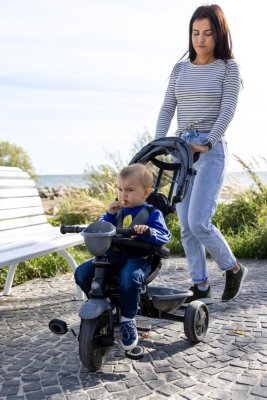 Rowerek trójkołowy QPLAY Cosy Grey, wiek 10-72 miesięcy