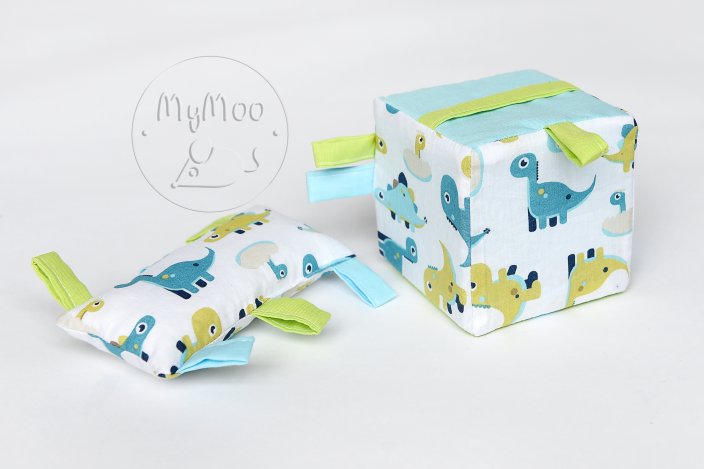 MyMoo ζάρι Busy cube για λεπτές κινητικές δεξιότητες - δινόσαυρος