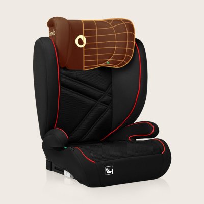 LIONELO Bilbarnstol Hugo i-Size (100-150 cm) Sporty Black Red