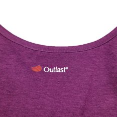 Tielko dámske tenké Outlast® - slivková