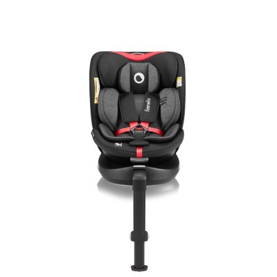 LIONELO Seggiolino Auto Navy i-Size (40-150 cm) Nero Rosso