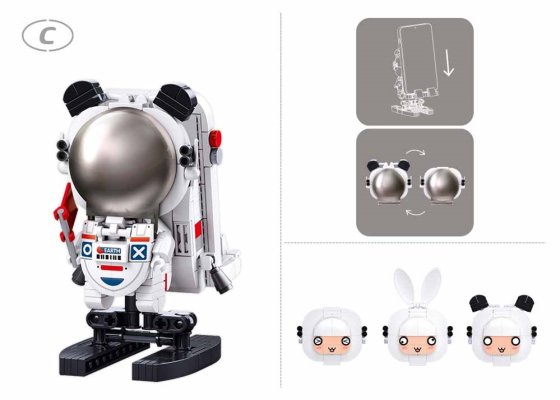 Sluban Pleyerid M38-P8001 Astronaute sur Mars C