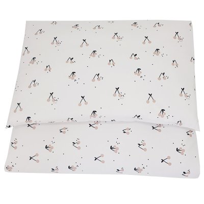EKO Bettwäsche 2-teilig Kirsche 90x120cm + 40x60cm