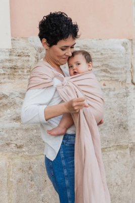 BOBA Nosidełko dla dzieci / chusta Ring Wrap - Peony