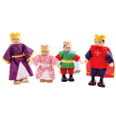 Bigjigs Toys Figuras de Madera Familia Real