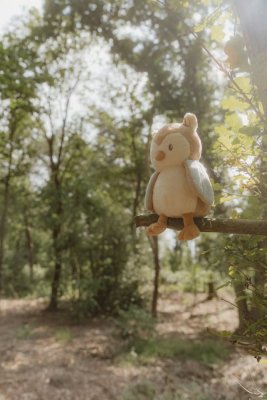 LITTLE DUTCH Hračka plyšová sova Forest friends
