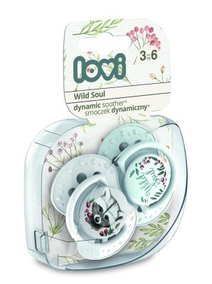 LOVI Schnuller Silikon dynamisch Wild Soul 3-6 m 2 Stück Junge