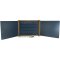 Jeujura Houten drieluik multifunctioneel schoolbord 156x43 cm met accessoires