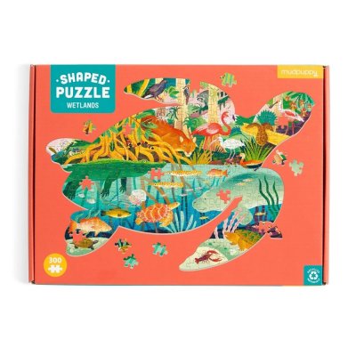 Puzzle Mudpuppy Marais en forme de tortue 300 pièces