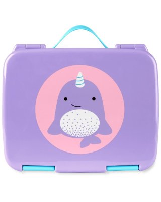 SKIP HOP Zoo Narwhal Bento Lunch Box 3 vuotta+